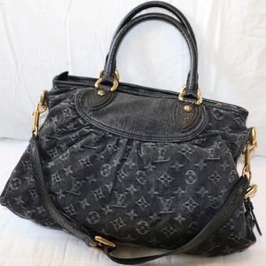 Louis Vuitton Black Monogram Denim Neo Cabby